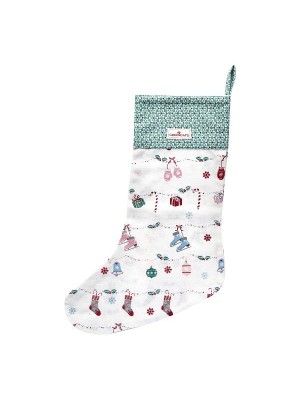 Новогодний носок Jingle bell white 60 см
